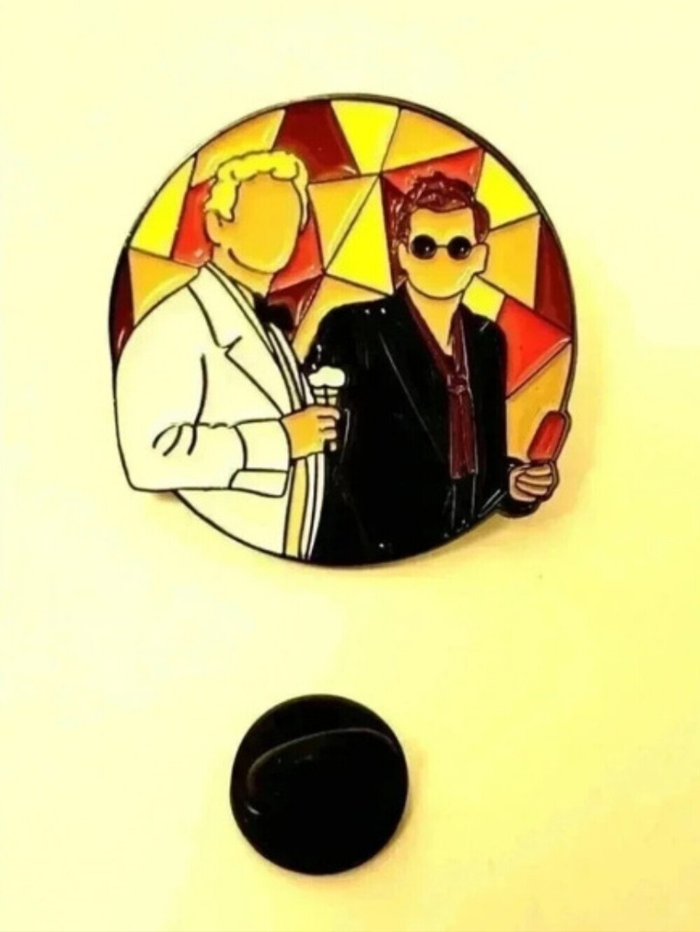 Good Omens Demon Angel Comedy, Action, Science fiction, Fantasy televison Pin